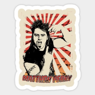 Matthew Perry 80s Retro Vintage Aesthetic Sticker